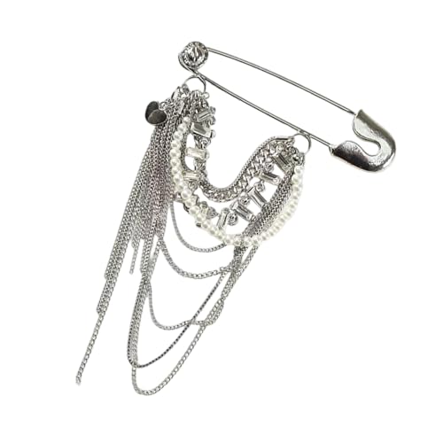 Exquisite Tassels Brosche Pin Vintage Pin Einzigartiger Accessoire Statement Broschenlegierungstextur Geeignet Für Mode Outfits Stilvoller Quasten Clip von Mllepjdh