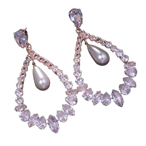 Exquisites Wassertropfen Zirkonohrringe Stylish Zirkon Ohrzubehör Ohrhörer Charm Für Braut Und Abendveranstaltung Leichte Dangle Ohrringe von Mllepjdh