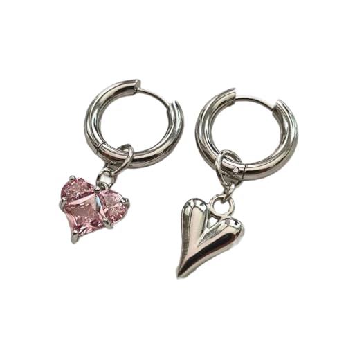 Französisch Inspirierte Zirkonia Herz Studs Ohrringe Elegant Romantik Design Herz Drop Perfekte Geschenk Für Frauen Eleganter Zirkonia Gestüt von Mllepjdh