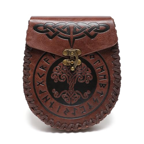 Gürteltasche, Gürteltasche, Gürteltasche, Handyhalterung, Cosplays, Mittelalter-Geldbörse, Kostüm-Zubehör, Damen, Herren, Renaissa, Fbg200bn von Mllepjdh