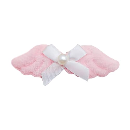 Haarspange für Mädchen, pelzige Schleife, weiblicher Pony-Clip, Wortclip, Seitenclip, einfach, passend zu Entenschnabel-Clip von Mllepjdh
