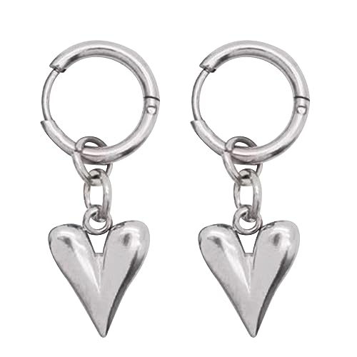 Herz Drop Ohrring Y2K Mode Ohrschmuck Herz Anhänger Ohrringe Süße Liebesohrhänger Für Party Daily Legierung Tropfen von Mllepjdh