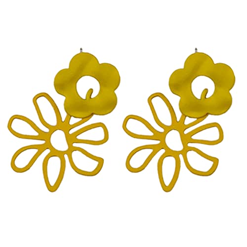 Hollow Anhänger Ohrringe Für Frauen Mode Süßes Mädchen Ohr Juwely Dangle Party Geschenk Accessoires Baumeln Bunte Hengste Humme Ohrring von Mllepjdh