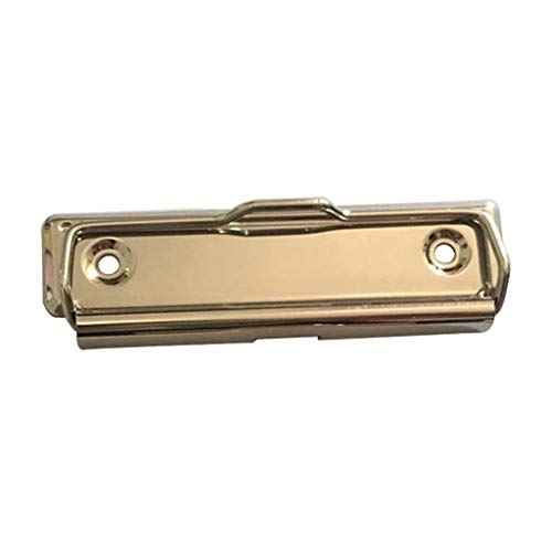 Klemmbrett-Clips aus Metall, federbelastet, Griff mit Gummifüßen, Hartfaserplatten-Klemmen, Bürobedarf, Hardware-Zubehör, 1 von Mllepjdh