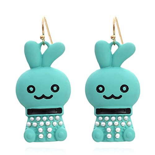 Kreative Kaninchenhaken Ohrringe Mit Weißer Perlenlegierung Frauen Mädchen Ohrpiercing Schmuck Für Geburtstagsurlaub Vor Hasen Dangle Dangle Weißer Perlen Charmant Für Frauen Mädchen Schmuck von Mllepjdh