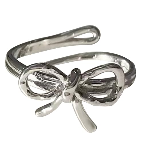 Mllepjdh Bowknotringe Verstellbare Öffnung Für Frauen Mädchen Einzigartige Fingerkreise Ästhetischer Y2K Schmuck Schmetterling Ringe Mode Schmuck Verstellbare Größe Mllepjdh Bowknotringe Verstellbare Öffnung Für Frauen Mädchen Einzigartige Fingerkreise Ästhetischer Y2K Schmuck Schmetterling Ringe Mode Schmuck Verstellbare Größe von Mllepjdh