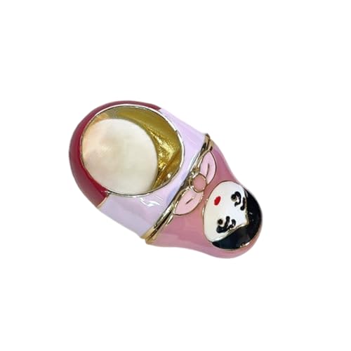 Mllepjdh Cartoon Frösche Emaillierte Dropringe Trendy Stapelbare Schmuck Minimalisten Stile Stabil Legierung Für Jugendfrösche von Mllepjdh