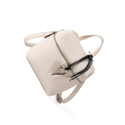 Mllepjdh Frauen Umhängetasche Koreanische Stile Crossbody Einfache Messengery PU Leder Eimer Stylische Handtasche Und Geldbörse Frauen Eimer Stylish Schulter Einfacher Crossbody Für Alltägliche Reise von Mllepjdh