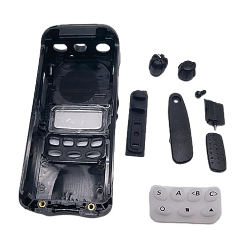 Mllepjdh Frontabdeckung Außengehäuse für TK3312 TK2317 TK3317 Radio WalkieTalkie Fall Ersatz Refurbish Set mit Knopf Ersatz Radio Case von Mllepjdh