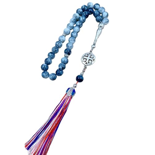 Mllepjdh Gebetsperlen Armband Perlen Armband Religiöse Handgelenk Schmuck Religiöse Accessoire Glas Textur Geeignet Für Tägliche Spirituelle Meditationsperlen von Mllepjdh