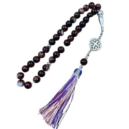 Mllepjdh Gebetsperlen Armband Perlen Armband Religiöse Handgelenk Schmuck Religiöse Accessoire Glas Textur Geeignet Für Tägliche Spirituelle Meditationsperlen von Mllepjdh