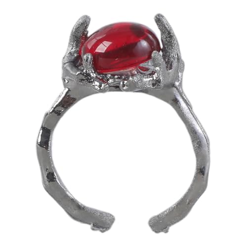 Mllepjdh Kristallflüssigkeit Metall Offene Ringe Dornen Retro Einstellbare Große Zirkonringe Unisex Accessoires Stilvoller Gotischer Schmuck Verstellbarer Zirkonring Mllepjdh Kristallflüssigkeit Metall Offene Ringe Dornen Retro Einstellbare Große Zirkonringe Unisex Accessoires Stilvoller Gotischer Schmuck Verstellbarer Zirkonring von Mllepjdh