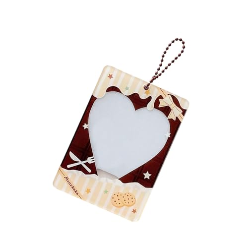 Mllepjdh Miniatur 3inch Acrylkartenhülle Süßes Dessert Design Kompakte Fotopocke Kartenhülle Für Sammler Modische Brieftasche Accessoire Für Teenager von Mllepjdh