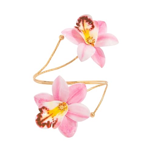 Mllepjdh Mode Frangipani Designs Eisen Bangle Comfort Anpassungsverstellbares Handgelenk Schmuck Geschenkideen Für Ihre Einzigartigen Stile Verstellbarer Blumenarmschmuck von Mllepjdh