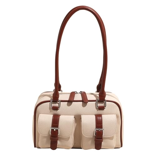Mllepjdh Retro Handtasche Für Frauen Weiche PU Umhängetaschen Große Kapazität Unterarm Geldbeutel Abendbeutel Mit Bequemer Riemen Praktische PU Arbeitstasche von Mllepjdh