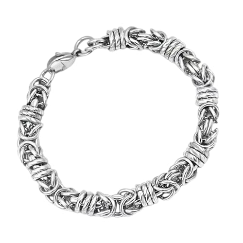 Mllepjdh Übertriebene Männer Charme Armband Party Verschleiß Armband Edelstahl Textur Metallschmuck Für Mode Outfits Geeignet von Mllepjdh