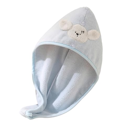 Verdickte Fleece Haarkappen Super Saugfähiger Stoff Mit Entzückenden Tierischen Ohren Design Sicheres Für Nasse Pflege Reisefreundliches Handtuch Mit Riemen von Mllepjdh