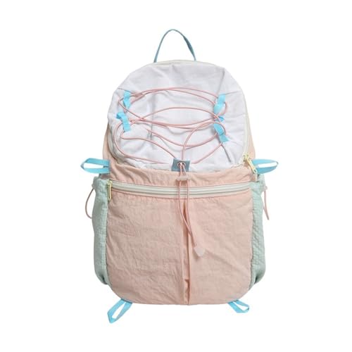 Mllepjdh Wasserdichtes Nylon Rucksack Für Frauen Mit Mehreren Taschen Komfortable Wanderreisen Freien Wanderreisen Wesentliche Frauen Leichte Trekking Rucksäcke von Mllepjdh