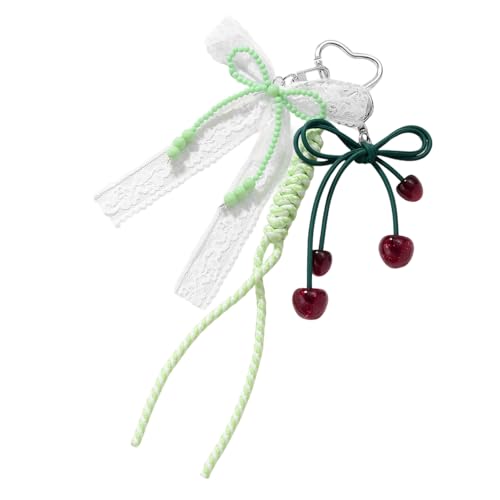 Mllepjdh Zeitgenössischer Obst Bowknot Keyring Beutel Anhänger Dekorativ Charme Für Geldbeutel Rucksack Reißverschluss Kreatives Geschenk Leichtes Schlüsselorganisator von Mllepjdh