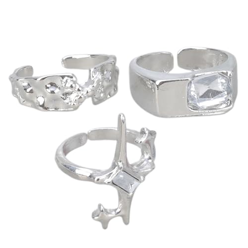 Mode Love Zircon Star Texture Paarringe Dekoration Tragbar Für Modepaare Täglich Verwenden Freizeitbekleidung Einzigartige Texturdesigns Mode Love Zircon Star Texture Paarringe Dekoration Tragbar Für Modepaare Täglich Verwenden Freizeitbekleidung Einzigartige Texturdesigns von Mllepjdh