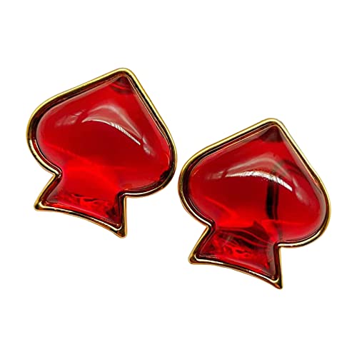 Mode Rote Liebe Herzförmige Ohrringe Retro Piercing Women Schmuck Palast Stil Kleine Hengste Geschenke Durchbohrte Ohrringe Für Mädchen von Mllepjdh