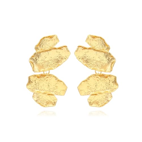 Modische Blattgoldohrringe Für Frauen Tragbare Legierungsparty Schmuck Elegante Geschenkideen Besonderes Anlass Geschenkohrringe von Mllepjdh