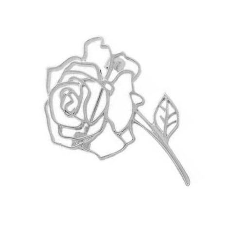 Modische Hohle Blumenbrosche Metallabzeichen Corsage Revers Pin Kleidung Accessoires Dekorative Bekleidung Accessoire Dekorative Rosenbrosche Accessoire von Mllepjdh