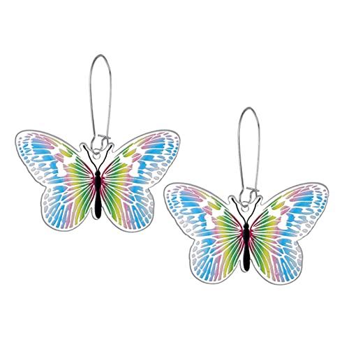 Party Ohrringe Acryl Schmetterling Motte Hänge Anhänger Ohrringe Buntes Acrylmaterial Schmuck Geschenk Für Frauen Mädchen Insekten Ohrring Sets von Mllepjdh