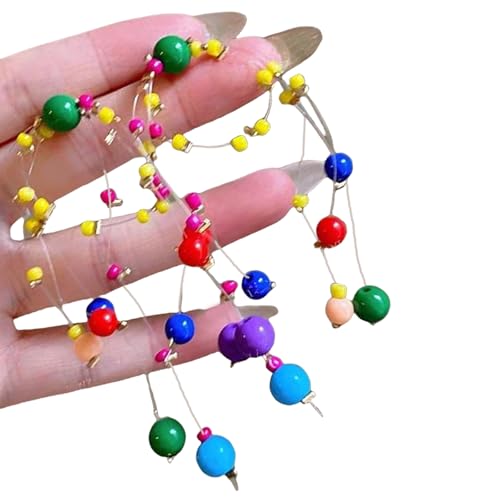 Perlen Drop Ohrringe Für Ferien Und Lässige Outfits Und Auffällige Farbenfrohe Perlenohrringe Mode Schmuck Dopaminstil Ohrringe von Mllepjdh