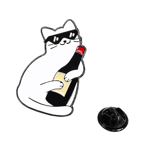 Schöne Katzen Pin Modische Brosche Für Kleidung Taschen Geschenk Für Freund Festival Abzeichen Rucksack Dekoration Trendy Lapel Pin von Mllepjdh