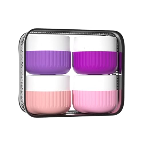 Silikoncreme Gläser Mit Deckel Reisebehälter Gläser Für Toilettenartikel Und Leckdosia Reiseflaschen Mit Beutel Reiseflaschen Mit Klarer Tasche von Mllepjdh
