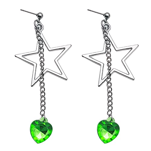 Star Anhänger Ohrringe Schmuck Drop Frauen Schmuck Quasten Ohren Legierungsmaterial Geschenk Für Mädchen Hollow Dangle Ohrringe von Mllepjdh
