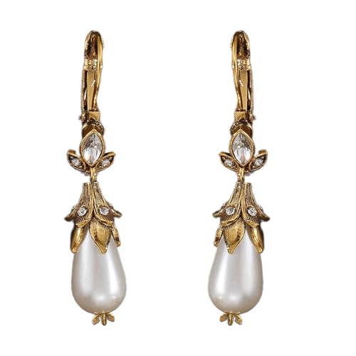 Stilvolle Dangle Ohrringe Handgefertigte Perlen Vintage Anhänger Perfekt Für Frauen Accessoires Vintage Zirkonia Anhänger Ohrringe von Mllepjdh