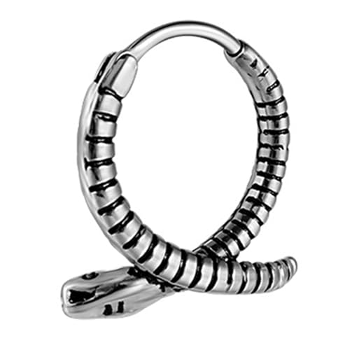 Stilvolle Punk Schlangenohrringe Auffällige Legierungstextur Bequeme Schlange Für Tägliche Verschleiß Und Partys Jugendliche Ohrringe von Mllepjdh