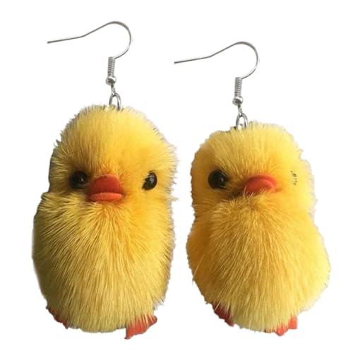 Süße Gelbe Ente Anhänger Ohrring Tiere Charme Ohrringe Schöne Einfache Kleine Reifen Mode Schmuck Hangle Streifenlebende Statement von Mllepjdh