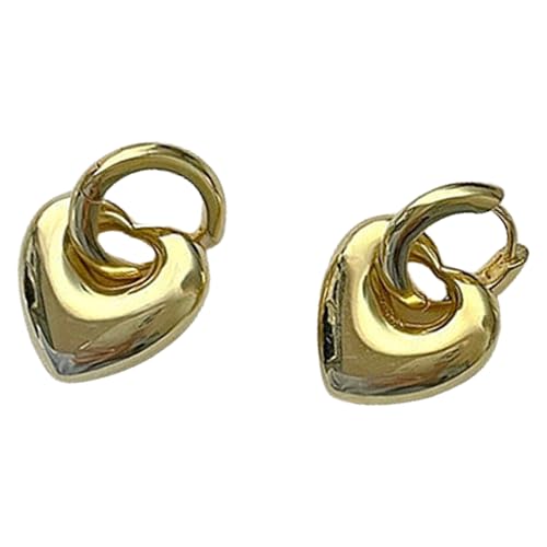 Trendy Abnehmbare Herz Drop Ohrringe Geometrische Hoop Ohrringe Modische Ohrohrstolzen Accessoires Für Frauen Und Mädchen Trendige Frauenzubehör Für Frauen von Mllepjdh