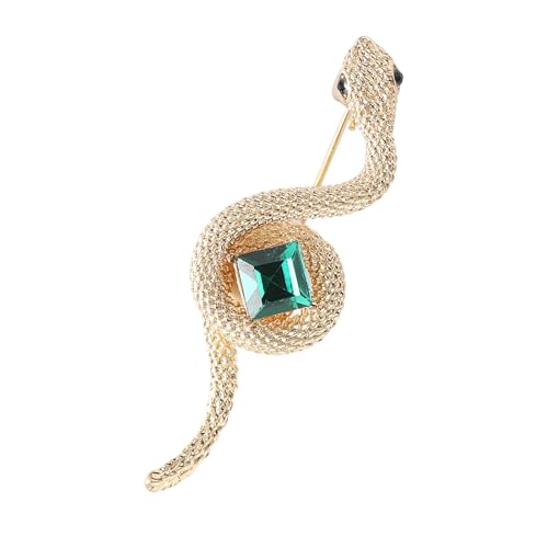 Unisex Strassstones Schlange Brosche Kristallsimulation Pin Mode Schmuck Trendy Unisex Accessoire Für Parteien Statement Schmuck Brosche von Mllepjdh