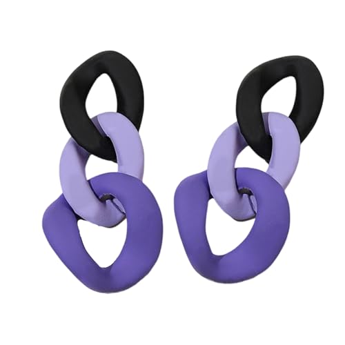 Unregelmäßige Acrylohrringe Einzigartige Modische Leichte Und Komfortable Stollen Die Für Tägliche Farbohrringe Geeignet Sind von Mllepjdh