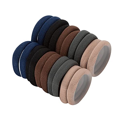 20/30 STÜCKE Haargummis für Frauen Mädchen, nahtlose, dicke, bunte Haarbänder, elastischer, unbeschädigter Pferdeschwanzhalter, Haarschmuck von Mllkcao