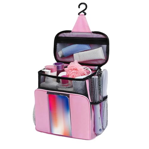 Mlllokfki Portable Mesh Bag, Quick Dry Toiletry Bag, Dorm Shower Organizer, Compact Bathroom Bag, Toiletry Carrier, Lightweight Shower Bag, Versatile Gym Bag for Men and Women von Mlllokfki