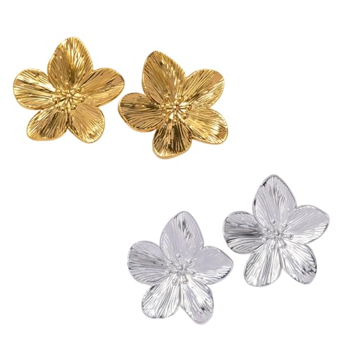 2 Paar blumen ohrringe,blumenohrringe,sommer schmuck,tropfen ohrringe,Blume jewelry von MniimaLuxe