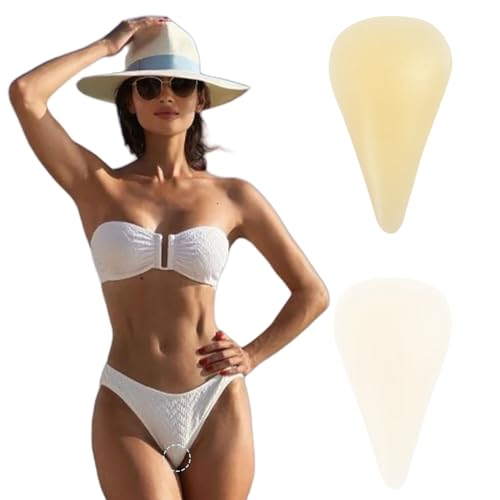 2 Stück Unsichtbare Concealer Einlage Silikon Sport,Wiederverwendbarer Concealer Slip,Schutz Silikon ByeByeToe Pad,Anti Slip,Wasserdichte Einlagen für Leggings,Yoga & Sport,Diskret Slipeinlagen Damen von MniimaLuxe