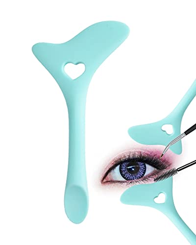 Mnixy Wiederverwendbare Multifunktionale Silikon Eyeliner Schablone Geflügelte Spitze Hilfe Augenbrauenstift Smoky Lidschatten Applikatoren Platte Katze Form Eyeliner Schatten Führer Vorlage Faul von Mnixy