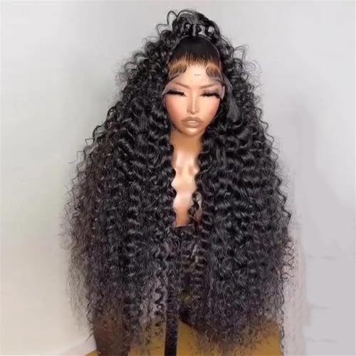 30 40 Zoll Tiefe Welle 13 X 6 HD Lace Frontal Perücke 360 Volle Spitze Lockige Echthaarperücken Für Frauen 200 32inches#360 von Mnjyihy