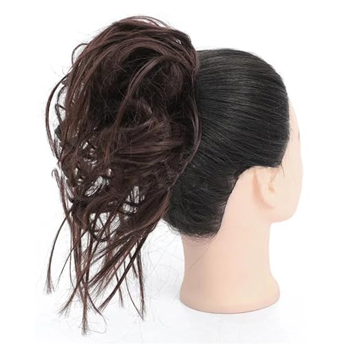 Damen Haarknoten Haargummi Braun Blondes Haar Donut Chignon Elastisches Band Aus Haar Hochtemperatur Kunsthaar 6 von Mnjyihy