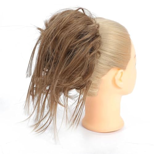 Damen Haarknoten Haargummi Braun Blondes Haar Donut Chignon Elastisches Band Aus Haar Hochtemperatur Kunsthaar Q17 12H24 von Mnjyihy