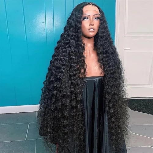 Frauen 13X6 Hd Lose Tiefe Welle Spitze Frontal Perücke 360 Lockige Spitze Vorne Menschliches Haar Perücken 180 26in#13x4 von Mnjyihy