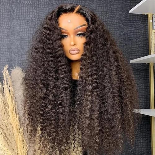 Frauen 250 Dichte 30 40 Zoll HD Tiefe Welle Frontal Perücke Brasilianische Leimlose Perücken 13X4 Lockige Spitze Front Echthaar Perücke 13x4 Lace Wig 10inches#180% von Mnjyihy