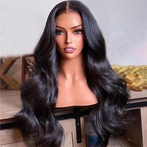 Frauen Glueless HD Transparent Brasilianische Remy Echthaar Perücken 32 Zoll 13X4 13X6 Körper Welle Spitze Front Perücken Echthaar 13x4 Lace Wig 16inches#150% von Mnjyihy