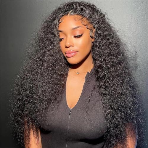 Frauen Schwarz 32 Zoll Wasser Welle Hd 13X6 Spitze Frontal Echthaar Perücken Tiefe Welle 13X4 Spitze Vorne Perücke Lockige Echthaar Perücken 13x6 Lace Wig 26inches#150% von Mnjyihy